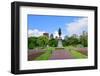 George Washington Statue as the Famous Landmark in Boston Common Park with City Skyline and Skyscra-Songquan Deng-Framed Photographic Print