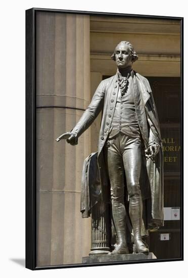 George Washington Statue Outside the Federal Hall National Memorial-null-Framed Photographic Print