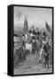 George Washington Taking Command of Army-null-Framed Stretched Canvas