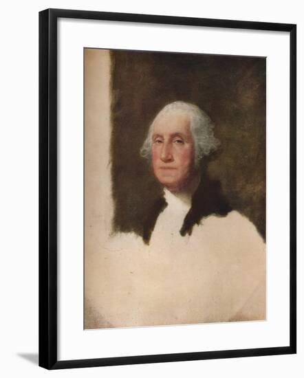 'George Washington (The Athenaeum)', 1796, (1932)-Gilbert Charles Stuart-Framed Giclee Print