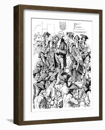 George Washington Trying to Tell a Lie, 1901-Edward Tennyson Reed-Framed Giclee Print