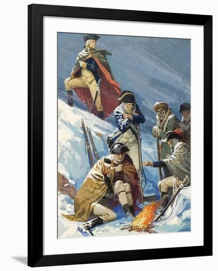 George Washington, When a General, During the War of American Independence-Severino Baraldi-Framed Giclee Print