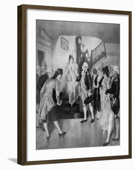George Washington with Bride Martha Curtis-null-Framed Giclee Print