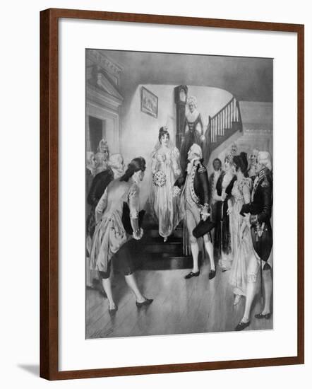 George Washington with Bride Martha Curtis-null-Framed Giclee Print