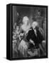 George Washington with Wife and Two Children-Philip Gendreau-Framed Stretched Canvas