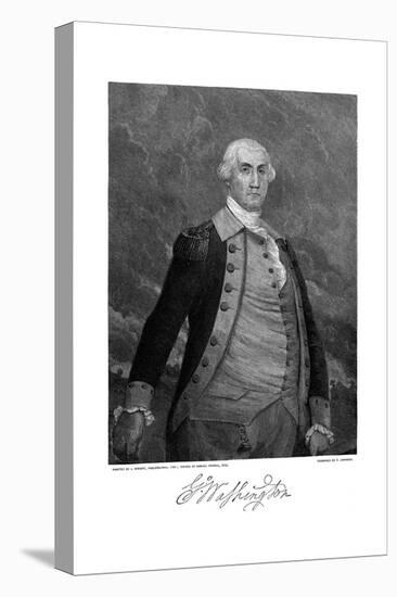 George Washington-J Wright-Stretched Canvas