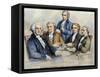 George Washington-Currier & Ives-Framed Stretched Canvas