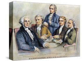 George Washington-Currier & Ives-Stretched Canvas