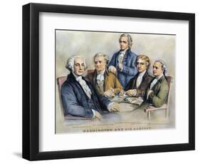 George Washington-Currier & Ives-Framed Premium Giclee Print