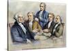 George Washington-Currier & Ives-Stretched Canvas