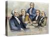 George Washington-Currier & Ives-Stretched Canvas