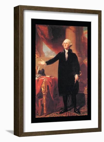 George Washington-Gilbert Stuart-Framed Art Print