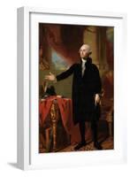 George Washington-Gilbert Stuart-Framed Giclee Print