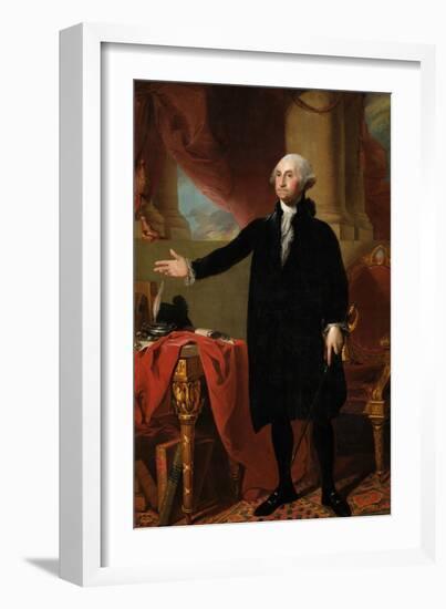 George Washington-Gilbert Stuart-Framed Giclee Print