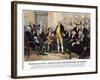 George Washington-Currier & Ives-Framed Giclee Print