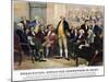 George Washington-Currier & Ives-Mounted Giclee Print