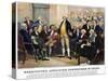 George Washington-Currier & Ives-Stretched Canvas