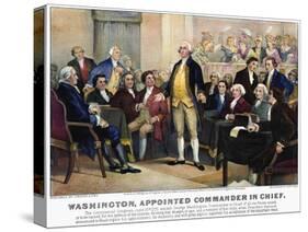 George Washington-Currier & Ives-Stretched Canvas