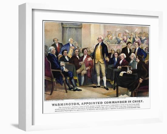 George Washington-Currier & Ives-Framed Giclee Print