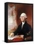 George Washington-Gilbert Stuart-Framed Stretched Canvas