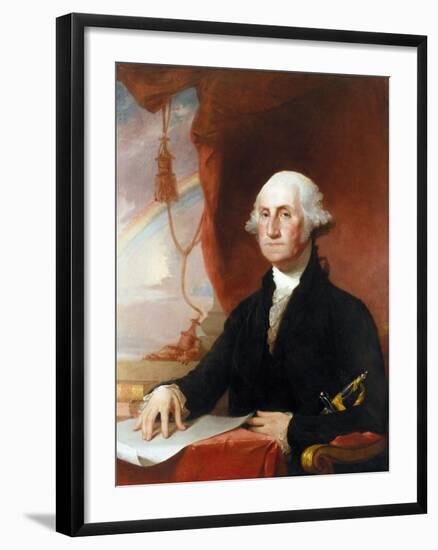 George Washington-Gilbert Stuart-Framed Giclee Print