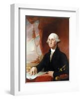 George Washington-Gilbert Stuart-Framed Giclee Print