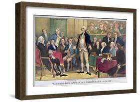 George Washington-Currier & Ives-Framed Giclee Print