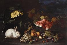 Vegetables and Fruit with Rabbits in a Landscape-George Wesley Bellows-Giclee Print