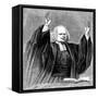 George Whitefield Preaching, C1760-null-Framed Stretched Canvas