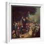 George Whitefield Preaching-John Collet-Framed Giclee Print