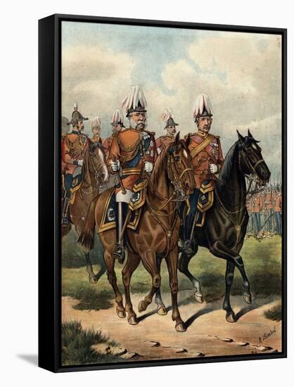 George William Frederick Charles, 2nd Duke of Cambridge, British Soldier, C1885-Richard Simkin-Framed Stretched Canvas
