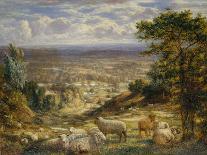 A Summer Landscape with Sheep, 1867-George William Mote-Giclee Print