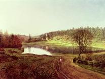 A Summer Landscape with Sheep, 1867-George William Mote-Giclee Print