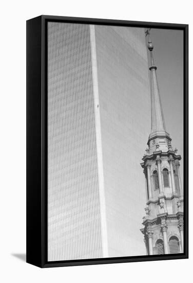 George Willig Climbing World Trade Center-null-Framed Stretched Canvas