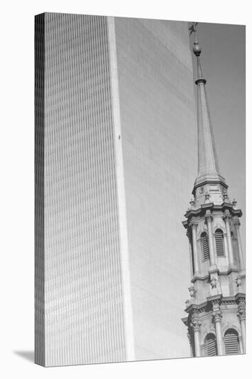 George Willig Climbing World Trade Center-null-Stretched Canvas