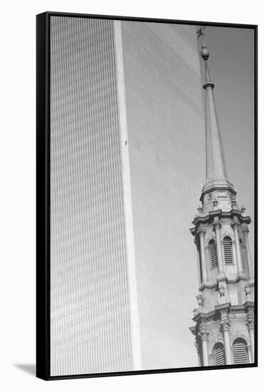 George Willig Climbing World Trade Center-null-Framed Stretched Canvas