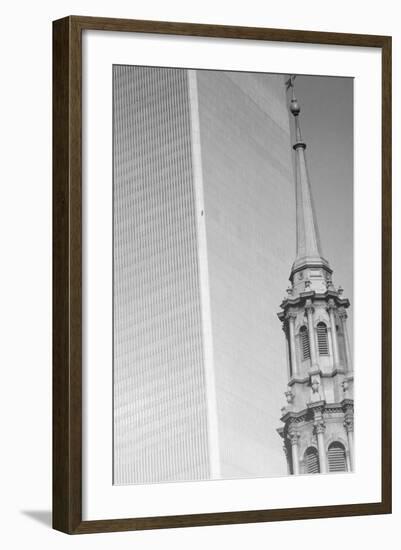 George Willig Climbing World Trade Center-null-Framed Photographic Print