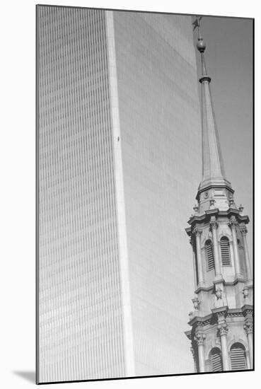 George Willig Climbing World Trade Center-null-Mounted Photographic Print