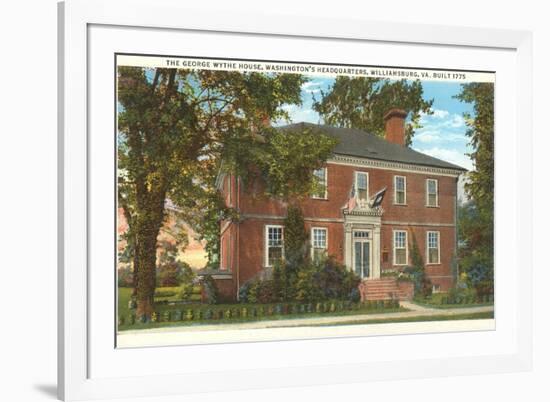 George Wythe House, Williamsburg, Virginia-null-Framed Art Print