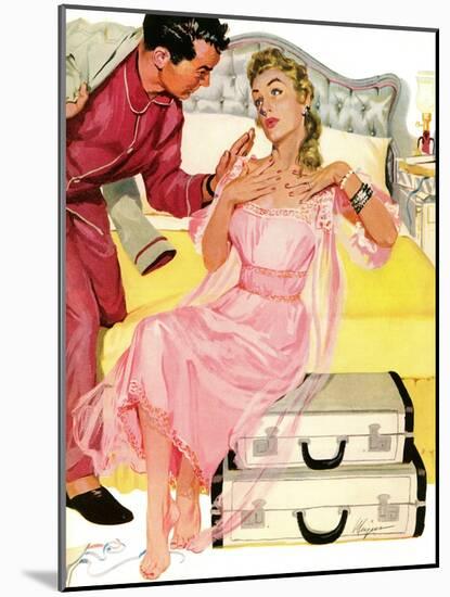 Georgeous Decoy - Saturday Evening Post "Leading Ladies", June 12, 1954 pg.27-Robert Meyers-Mounted Giclee Print