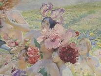 Le chevalier aux fleurs (tiré de Wagner, Parsifal)-Georges Antoine Rochegrosse-Laminated Giclee Print