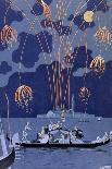 'Farewell at Night', c1910s-Georges Barbier-Giclee Print