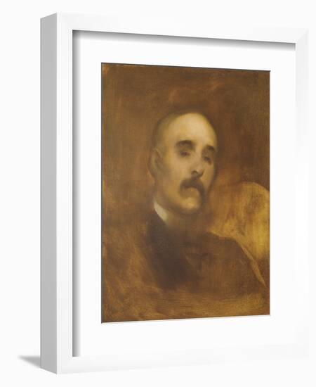 Georges Clemenceau (1841-1929)-Eugene Carriere-Framed Giclee Print