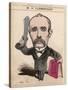 Georges Clemenceau French Statesman: a Satire on His Concern for His Country's Wellbeing-null-Stretched Canvas