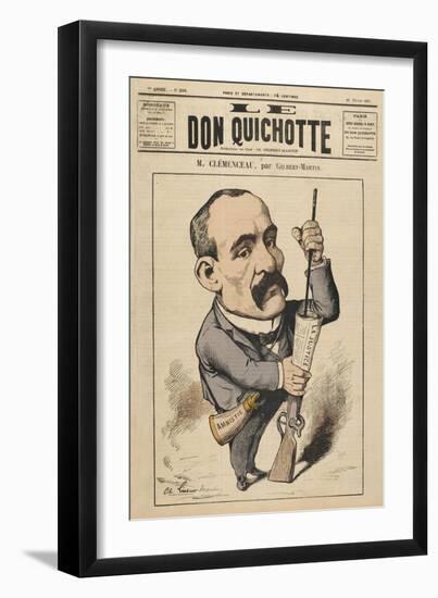 Georges Clemenceau French Statesman: a Satire on Justice-Charles Gilbert-Martin-Framed Art Print