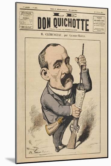Georges Clemenceau French Statesman: a Satire on Justice-Charles Gilbert-Martin-Mounted Art Print