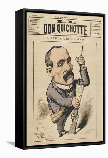 Georges Clemenceau French Statesman: a Satire on Justice-Charles Gilbert-Martin-Framed Stretched Canvas
