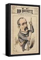 Georges Clemenceau French Statesman: a Satire on Justice-Charles Gilbert-Martin-Framed Stretched Canvas