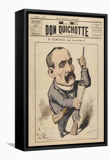 Georges Clemenceau French Statesman: a Satire on Justice-Charles Gilbert-Martin-Framed Stretched Canvas