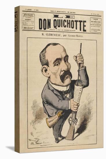 Georges Clemenceau French Statesman: a Satire on Justice-Charles Gilbert-Martin-Stretched Canvas